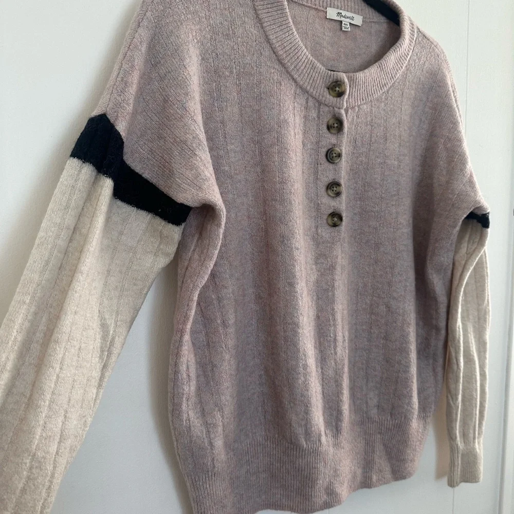 Pink Button-Up Sweater - Picture 2 of 7